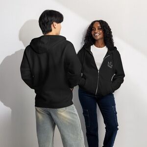 Crown Lane Seven Black Zip-Up Hoodie